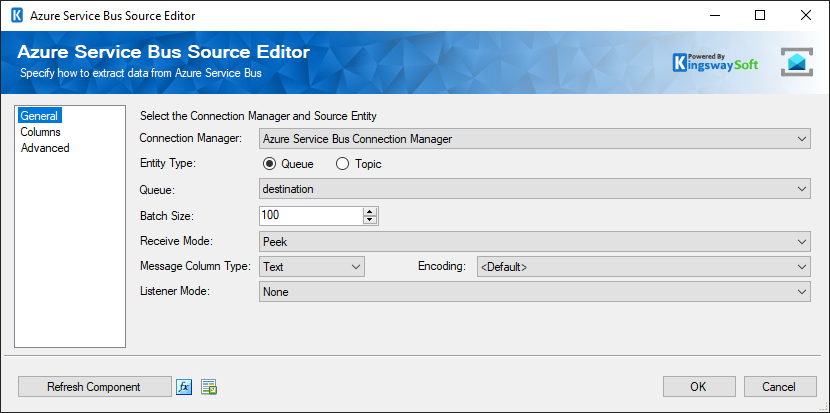 SSIS Azure Service Buse Source